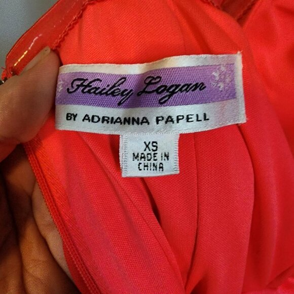 Hailey Logan by Adrianna Papell Dress in Coral - Picture 4 of 6